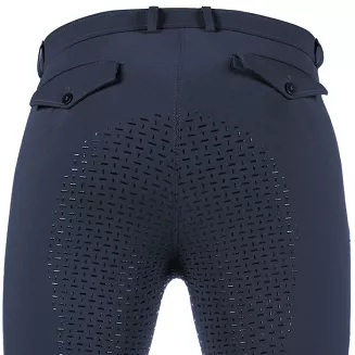 Men's riding breeches HKM James full silocone seat Navy / 14139 - 4