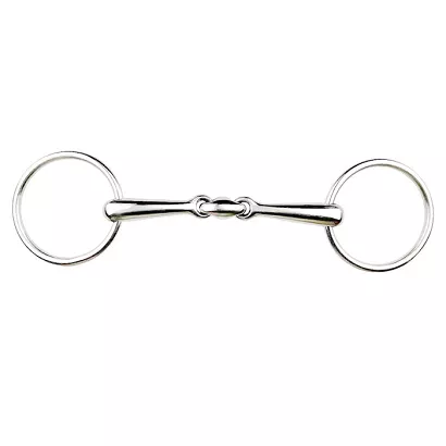 Anatomical Bit with link,  solid - SS - 14mm / 3716