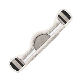 Pokrowiec na popręg asymetryczny ujeżdżeniowy   MATTES z futra naturalnego / 6222F biały