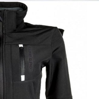Bluza jeździecka HKM SPORT SOFTSHELL damska - czarna