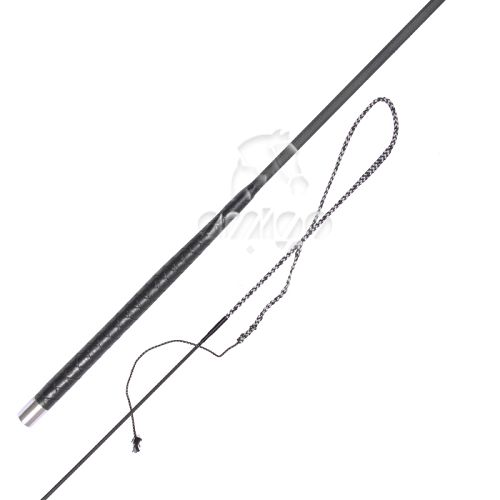 C2 PRZYBYLSKI Driving whip with leather handle and metal top