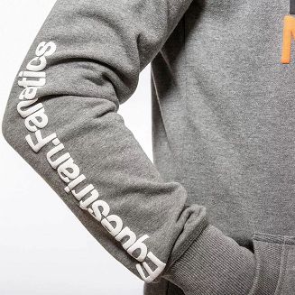 Męska bluza jeździecka z kapturem ESKADRON Hinz Grey Melange / 835917477 - 2