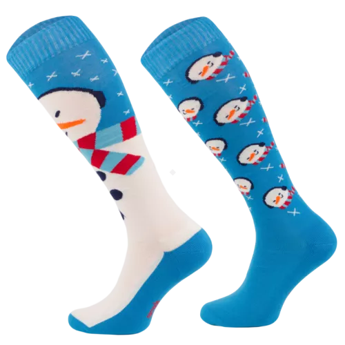 Horse Knee High Socks  Snowman - 28 / SJBW