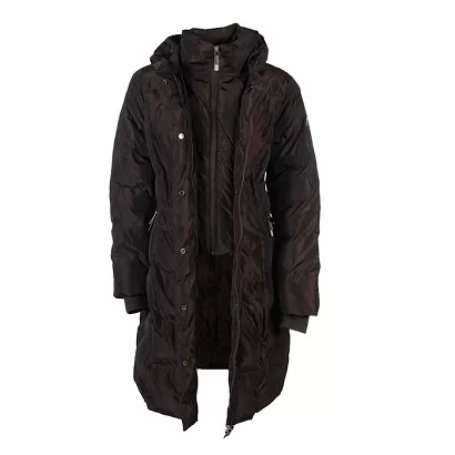 Płaszcz jeździecki damski, zimowy LAURIA GARRELLI  Livigno Dark Brown / 14996
