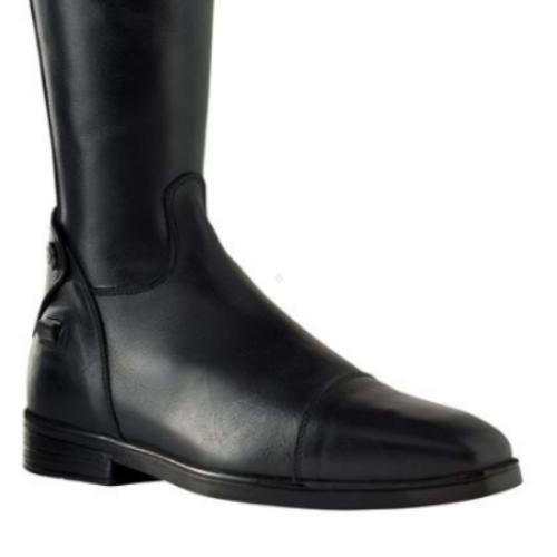 Oficerki skórzane PARLANTI DENVER/S (wysokie buty jeździeckie) - czarne
