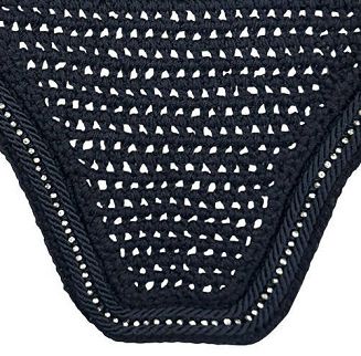 Nauszniki Y Chic z kryształkami, granatowe / 18670 - 2