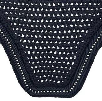 Nauszniki Y Chic z kryształkami, granatowe / 18670 - 2