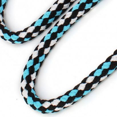 Lead rope MUSTANG black and turquoise / 0068