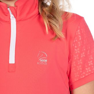 Koszulka jeździecka dziecięca HKM Aymee Pink/ 14609 - 2