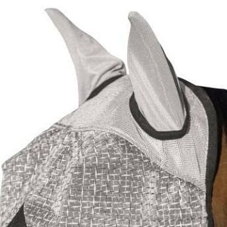 Fly Mask COVALLIERO with UV Protection, grey / 3245 - 3