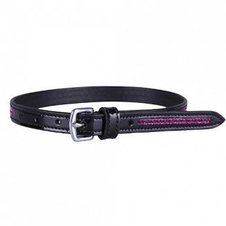 Paski do ostróg QHP LAS VEGAS / 2146 - black/fuchsia