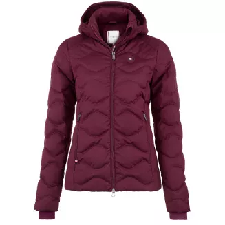 Kurtka jeździecka damska TOMMY HILFIGER Re-Down - kolor bordowy - burgundy