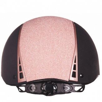 Back of the riding helmet HKM GRAZ - black/ pink gold