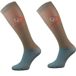 Podkolanówki jeździeckie SPJM 22 Equestrian, mikrofibra, Beige