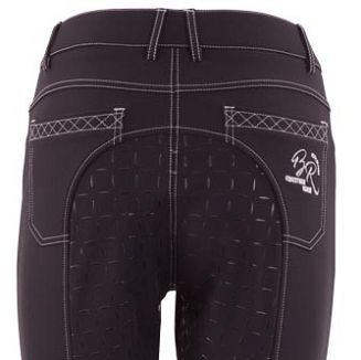 BR Ladies riding breeches SATURNUS ladies' self-fabric seat silicone - 621050 - 2