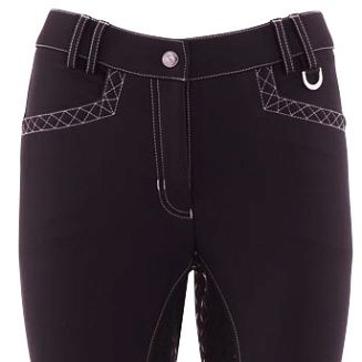 BR Ladies riding breeches SATURNUS ladies' self-fabric seat silicone - 621050 - 3