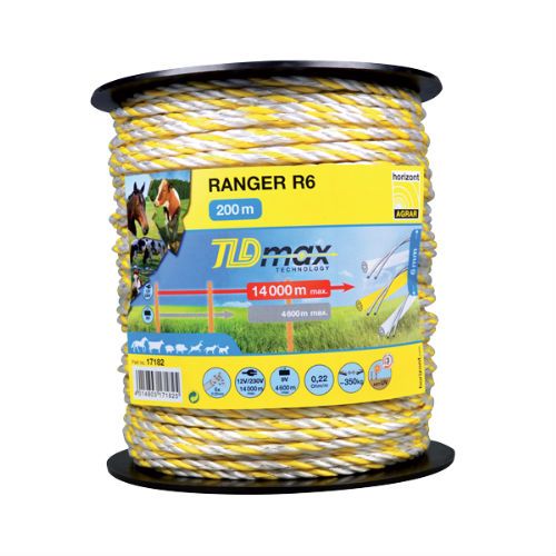 Polywire HORIZONT ROLOS Ranger R6 TLD, 200 m x 6 mm / 17182