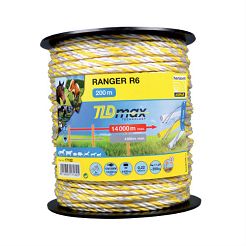 Plecionka do ogrodzenia elektrycznego HORIZONT ROLOS Ranger R6 TLD, 200m x 6mm / 17182