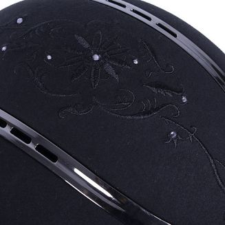 Kask jeździecki QHP BOTANIC z atestem VG1