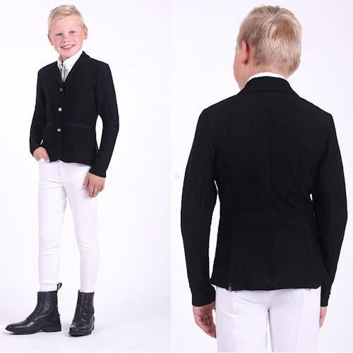 Rajtrok (frak skokowy) młodzieżowy QHP Mesh
Kolekcja Lato 2022 / 8616 Kolor czarny - black.