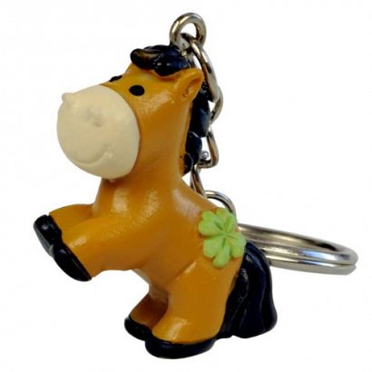Keychain with a horse HAPPY ROSS Good luck / 40693