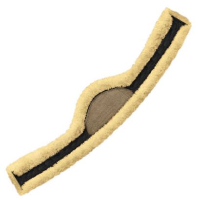 Pokrowiec na popręg CRESCENT SHAPE MATTES z futra naturalnego / 6322F