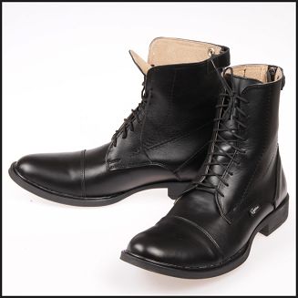 Sztyblety męskie, skórzane, sznurowane, z zamkiem z tyłu, CAVALLINO rozmiary od 39 do 45 / 0435702 - 4