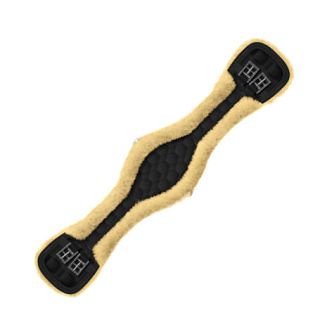 Popręg anatomiczny ujeżdżeniowy MATTES z futrem naturalnym, kolor futra naturalny