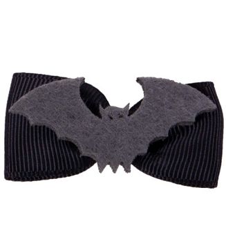 Kokardki do grzywy QHP Kolekcja Halloween / 5317 - nietoperz bat