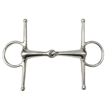 0 Wędzidło zwykłe z wąsami STALLION-L puste, stal nierdzewna / 15234