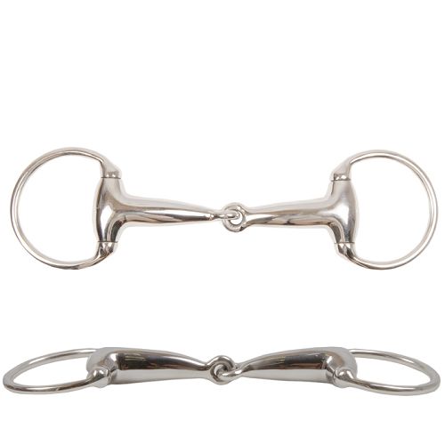 Wędzidło oliwkowe STALLION NY  puste, stal nierdzewna / 15140  