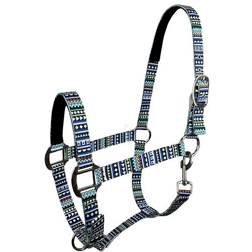 Kantar taśmowy Y Texas, Podszywany neoprenem, niebieski  / 19060