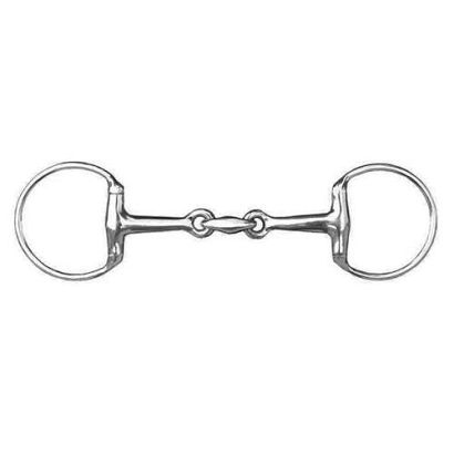  Eggbutt snaffle HKM + lozenge 16 mm + stainles steel / 9882