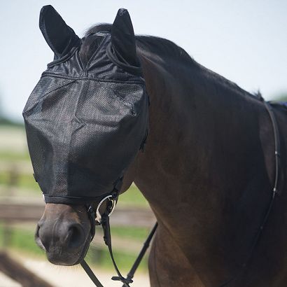 Riding fly mask with ear protection QHP /5137