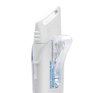 w komplecie z ochronną nasadką, która posiada klips do zaczepiania