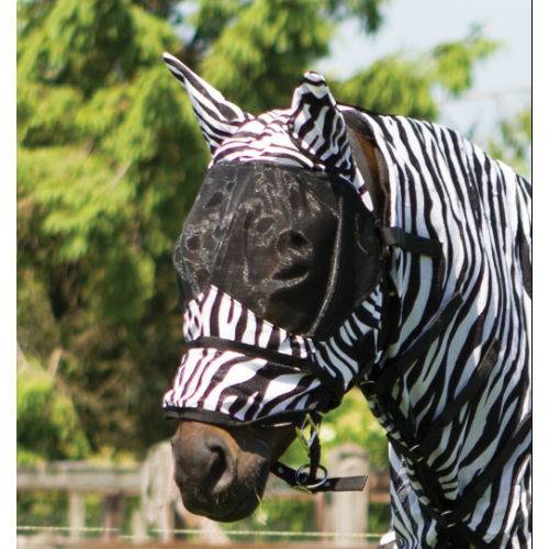 Derka siatkowa QHP ANTI-FLY z kapturem i maską  - zebra