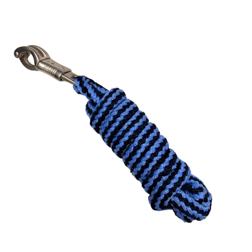 Lead Rope for Horses with a Safe Snap Hook, Blue MIX / 4279
