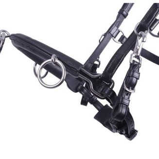 Kawecan skórzany QHP CAVESSON - czarny