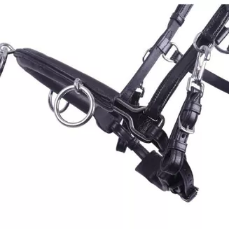 Kawecan skórzany QHP CAVESSON - czarny