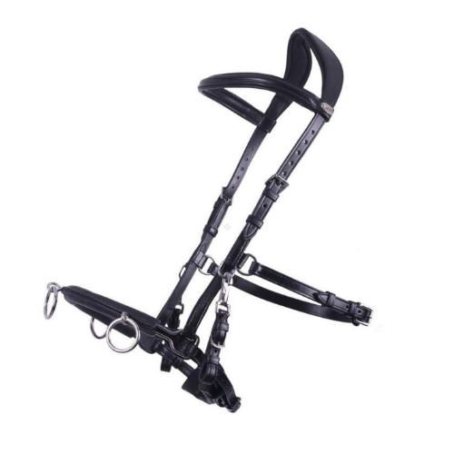 Kawecan skórzany QHP CAVESSON - czarny