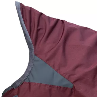 Highneck rug HKM Yukon, light lining, maroon and grey / 14817 - 3