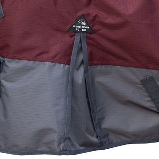 Derka padokowa przecideszczowa HKM Yukon bez ocieplenia, bordowy + szary / 14817 - 4