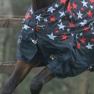 Highneck rug  HKM Norwich, 100g, Navy and Stars / 14989 - 5