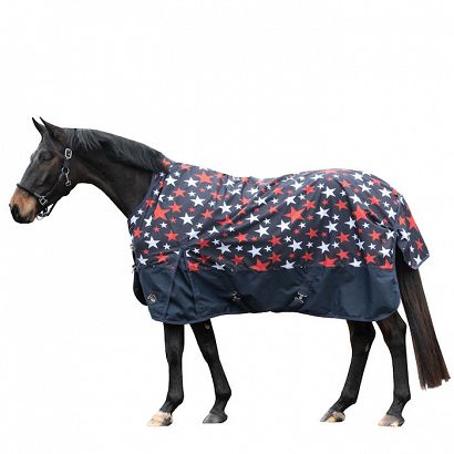 Highneck rug  HKM Norwich, 100g, Navy and Stars / 14989