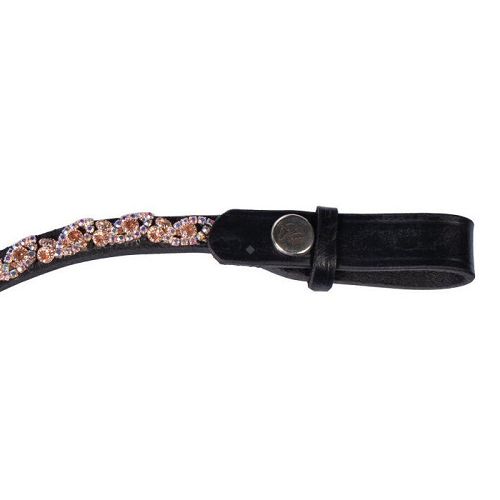 Browband HKM Starlight, Amber / 15050