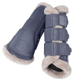 Ochraniacze kontaktowe ESKADRON Glitter Mesh Fauxfur, Essence / 555173663 - kolor niebieski - dove blue