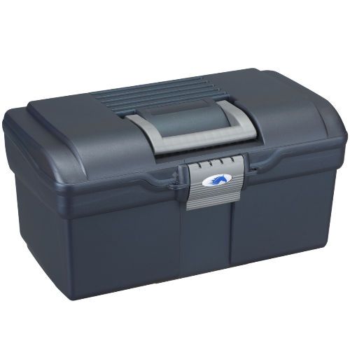 Skrzynka na sprzęt do czyszczenia konia mała - granatowa