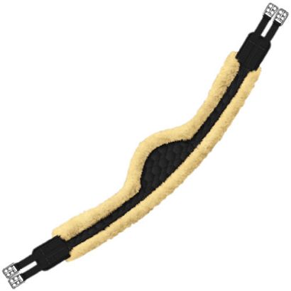 Popręg CRECSENT SHAPE MATTES z futrem medycznym / 6323