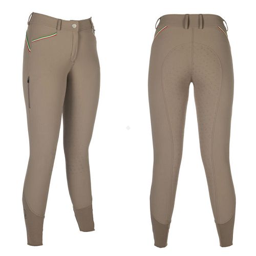 Ladies breeches LAURIA GARRELLI  Livigno Sportive silicon full seat , Taupe / 15479