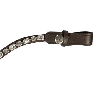 Naczółek do ogłowia HKM Amazing Brown-Silver / 15044 - 2